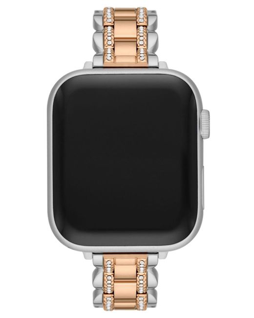 Kate Spade Black Two-tone Stainless Steel Band For Apple Watch