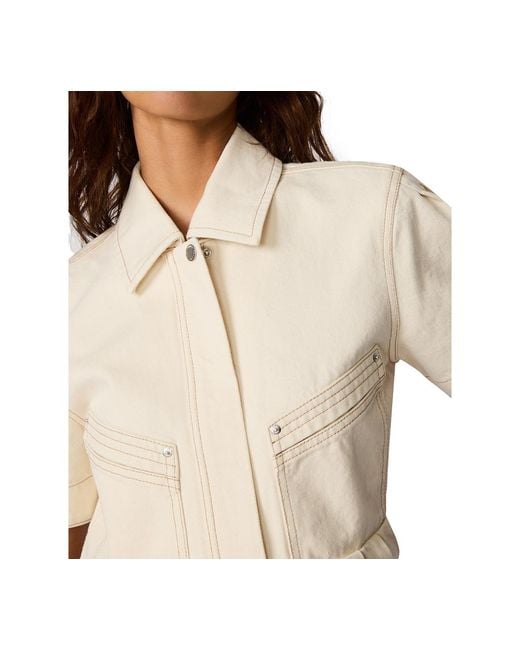 Steve Madden Natural Haezel Collared Jacket