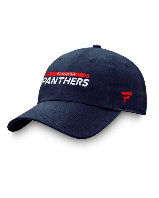Men's Fanatics Branded Navy Florida Panthers Authentic Pro Rink Flex Hat