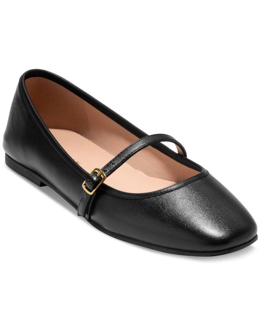 Cole Haan Black Yelena Mary Jane Ballet Flats