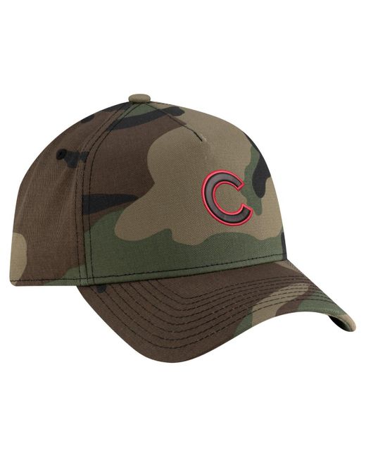 KTZ Green Chicago Cubs Woodland Team Pop 9forty A-frame Adjustable Hat for men