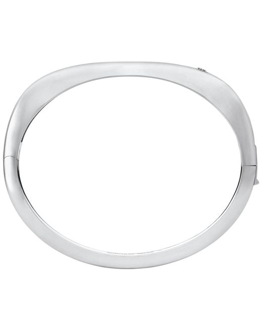 Michael Kors White Soft Square Bangle Bracelet