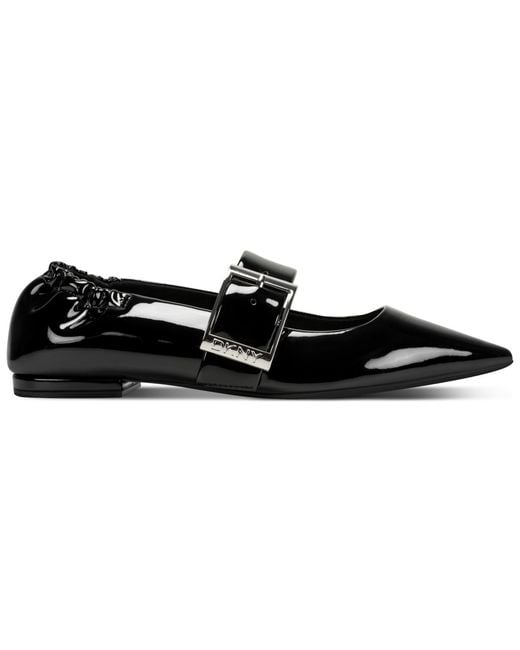 DKNY Black Cormic Pointed Toe Flats