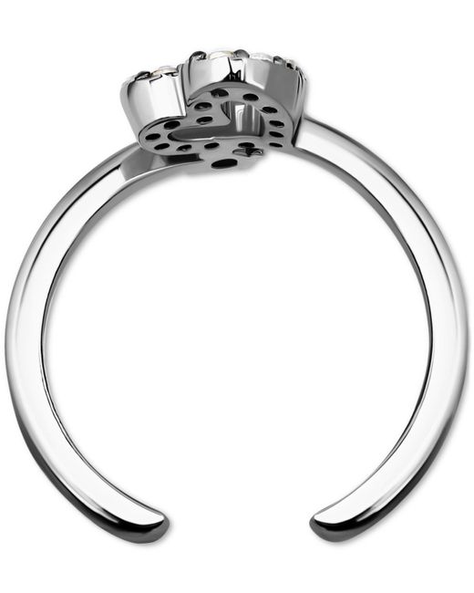Giani Bernini Metallic Cubic Zirconia Open Heart Adjustable Toe Ring