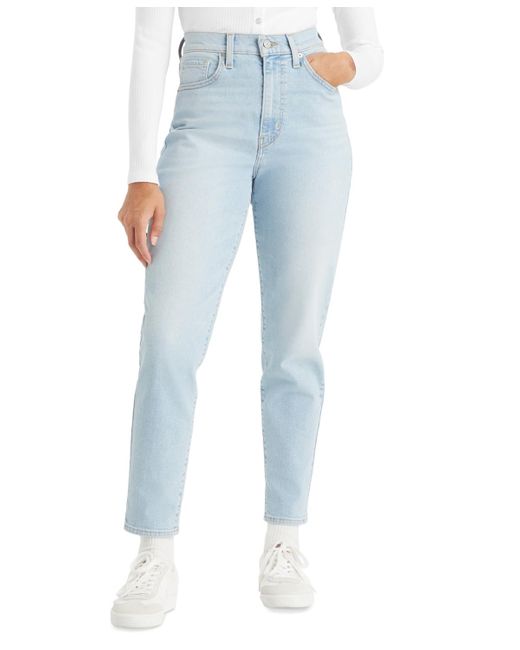 Levi's Blue High-waist Casual Mom Jeans