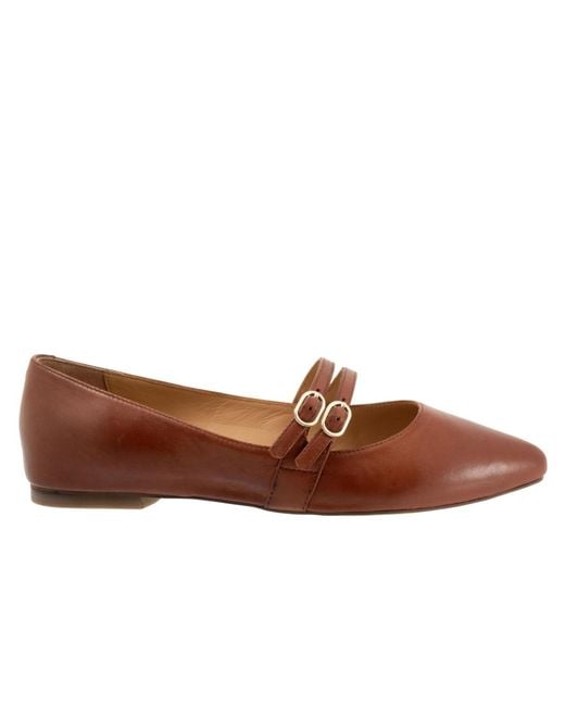 Trotters Brown Emerald Flat