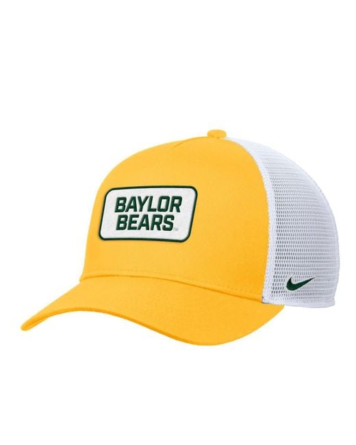 Nike Yellow Baylor Bears 2025 On-field Rise Trucker Adjustable Hat