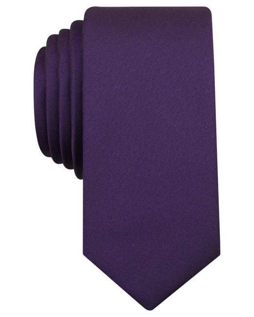 BarIII Purple Sable Solid Tie for men