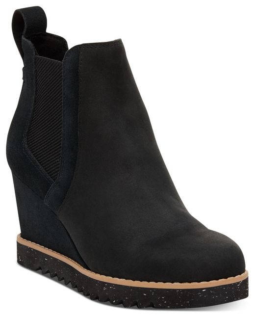 lug wedge booties