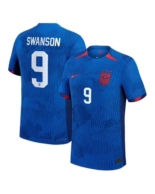 Nike Blue Mallory Swanson Uswnt 2023 Away Authentic Jersey for men