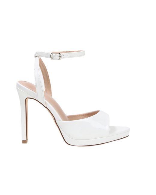 BERNESS White Hina Platform Sandals