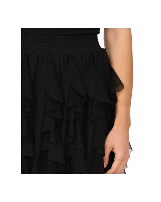 Msk Black Corkscrew Skirt