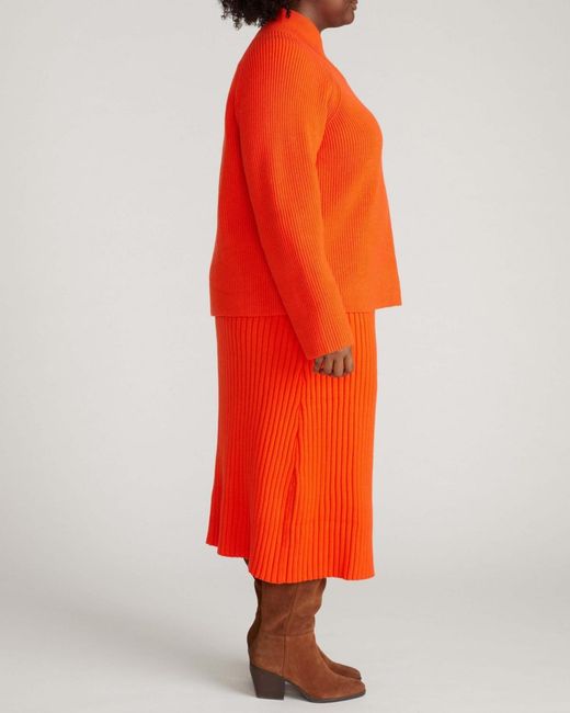 UNIVERSAL STANDARD Orange Plus Size Risa Sweater Skirt