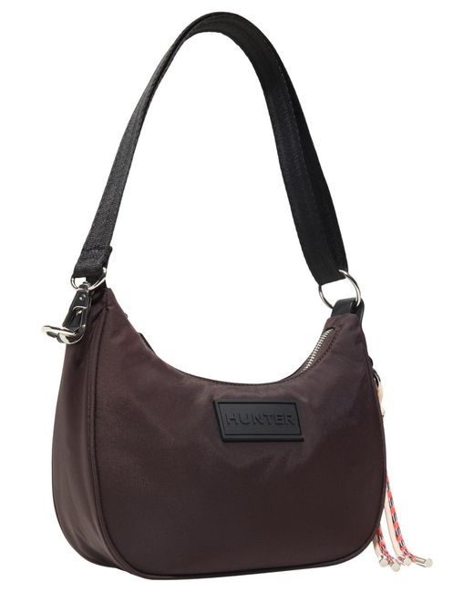 Hunter Purple Loop Back Crossbody Bag for men