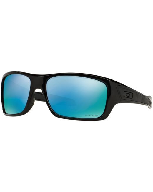 Oakley Blue Polarized Polarized Sunglasses , Oo9263 Turbine Prizm Deep H2o for men