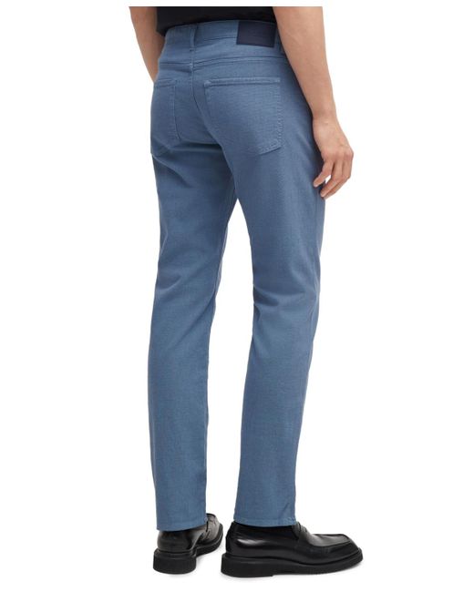 Boss Blue Boss By Two-tone Stretch Denim Slim-fit Jeans for men
