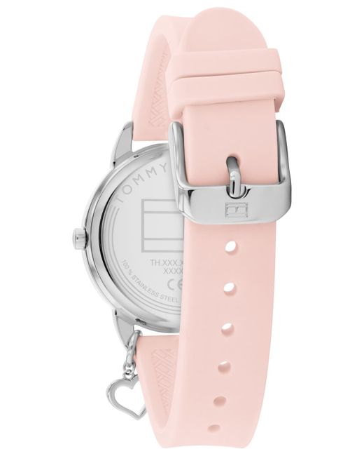 Tommy Hilfiger Pink Kids Quartz Silicone Watch 34mm