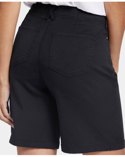 NYDJ Black 's 5-pocket Bermuda Short