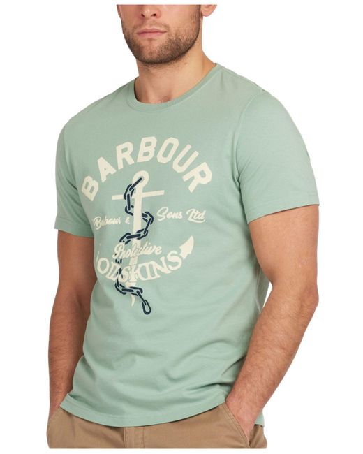 mens barbour t shirt