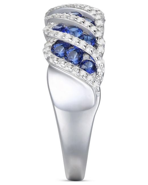 Macy's Blue Lab-grown Ruby (1 Ct. T.w.
