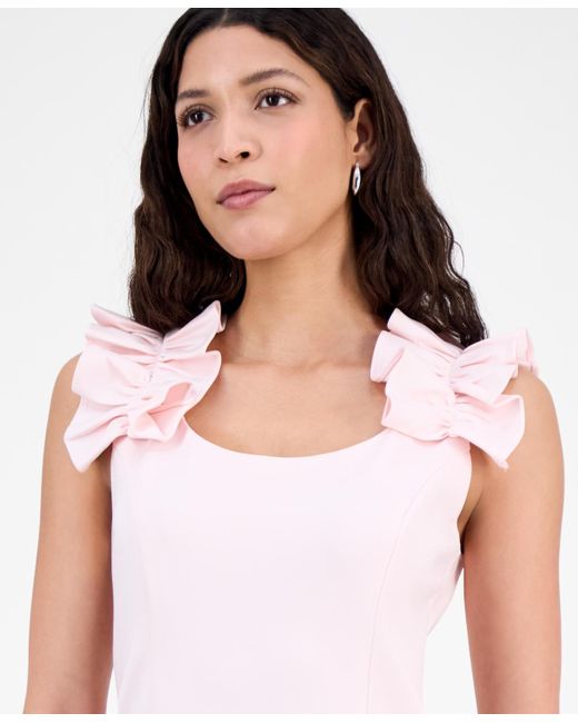 donna ricco pink dress Donna Ricco Women's DR Collection Blush Pink Dress with diamond knit Size 8