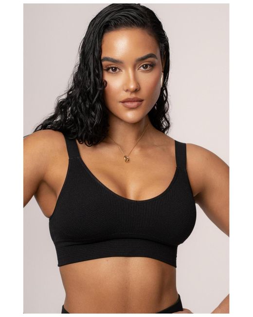 JLUXLABEL Black New Flow Active Top
