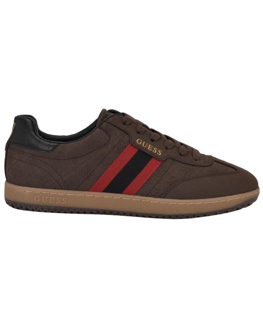 Guess Brown Kloane T-toe Fashion Lace Up Sneakers for men