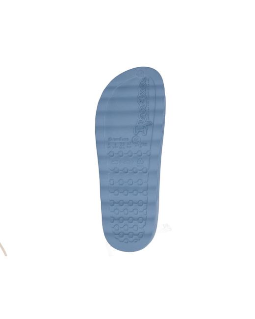 Ipanema Blue Duo Day Slide Round Toe Flat Sandals