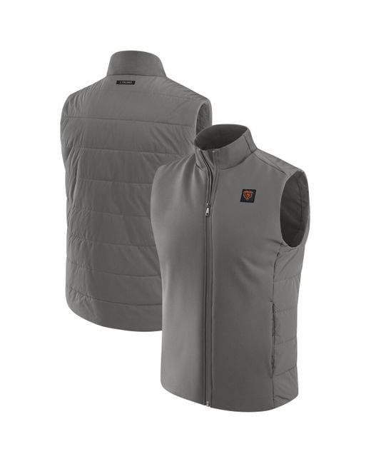 J. Palmer Gray Chicago Bears Front Office Full-zip Vest for men