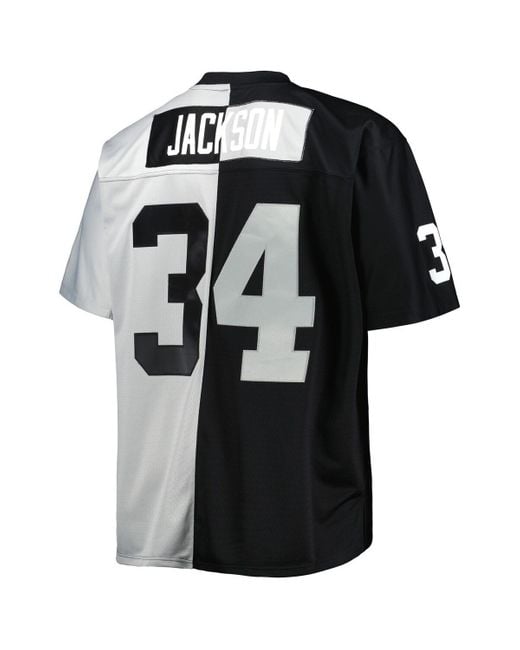 Mitchell & Ness Men's Bo Jackson Black Chicago White Sox Cooperstown  Collection Big and Tall Mesh Batting Practice Jersey