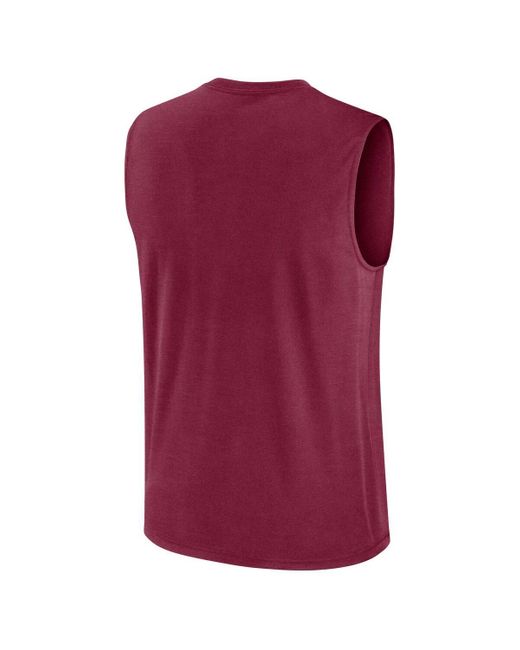 Nike Red Florida State Seminoles Primetime Tricode Legend Performance Tank Top for men
