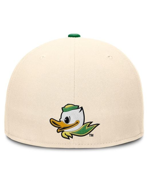 Nike Natural Oregon Ducks Primetime True Performance Fitted Hat for men