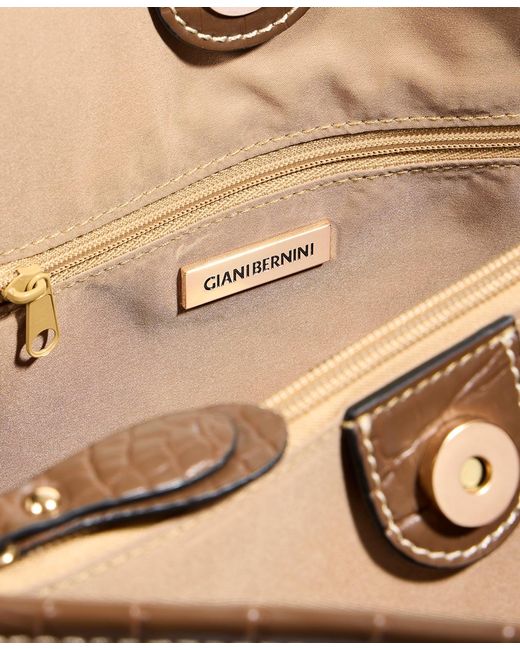 Giani Bernini Brown Extra Large Monogram Block Tote Bag