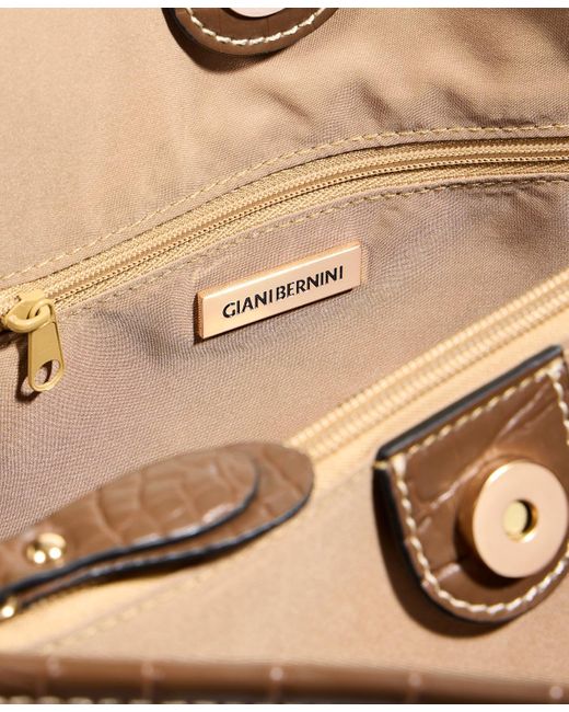 Giani Bernini Brown Extra Large Monogram Block Tote Bag