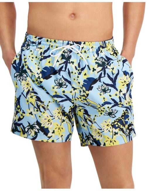Boss Blue Boss By Piranha Graphic 5.3" Swim Trunks for men