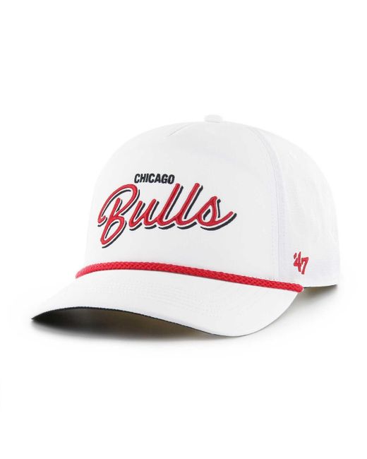 '47 White 47 Brand Chicago Bulls Fairway Hitch Brrr Adjustable Hat for men
