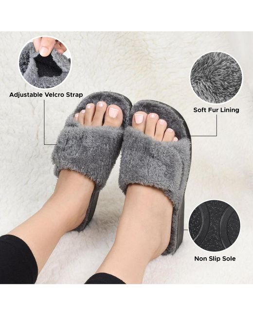 AEROTHOTIC Gray Gemma Warm Slipper