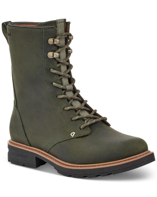 Teva Rowena Laceup Combat Boots in Green Lyst