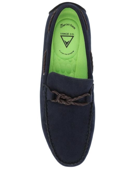 Vance Co. Blue Tyrell Driving Loafers for men