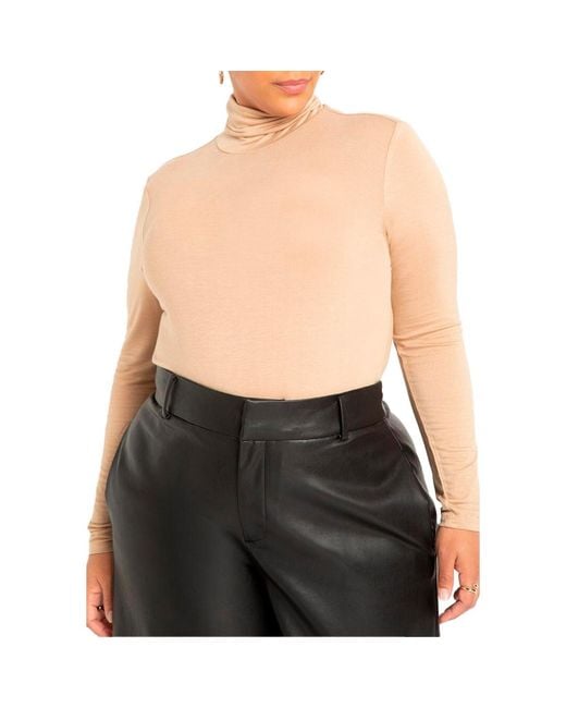 Eloquii Black Plus Size Layering Turtleneck