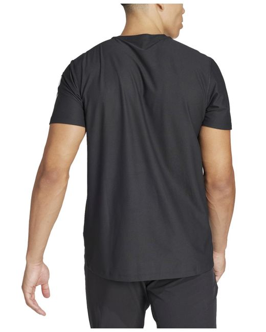 Adidas Black Own The Run Moisture-wicking T-shirt for men