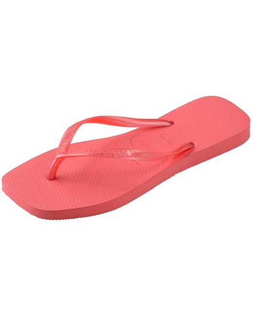 Havaianas Pink Slim Square Toe Sandals