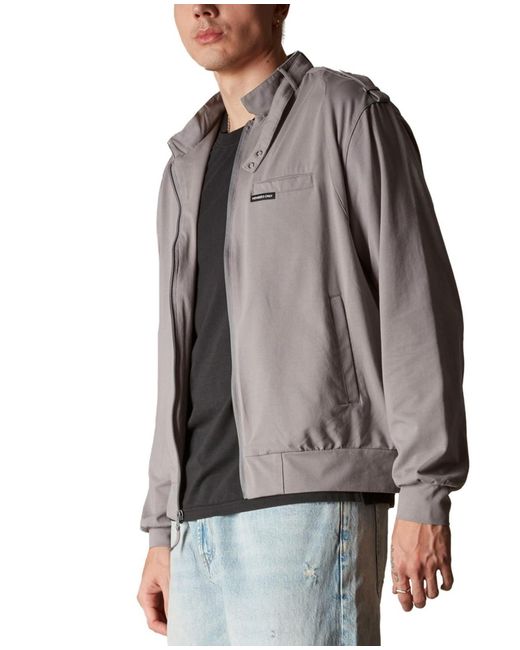 Members Only Gray Athletic Club Jacket for men