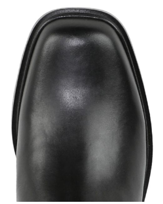 Franco Sarto Black Gisella Round Toe Zip Tall Boots