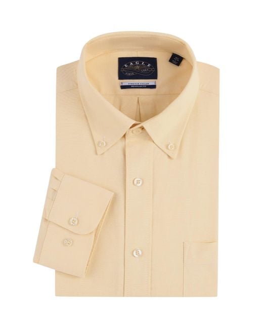 Eagle Natural Stretch Neck Pinpoint Oxford Shirt for men