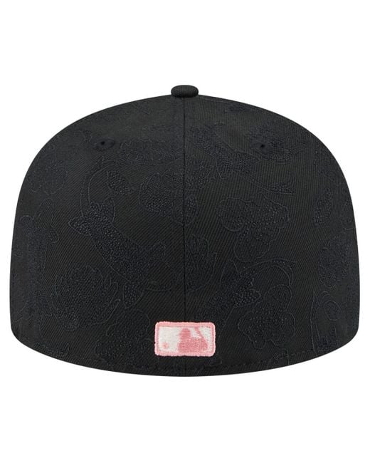 KTZ Black Pittsburgh Pirates Tonal Koi 59fifty Fitted Hat for men