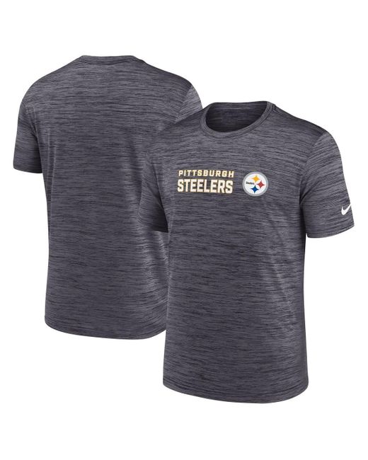 Nike Blue Pittsburgh Steelers Big Tall Primetime Reverse Play Velocity Performance T-shirt for men