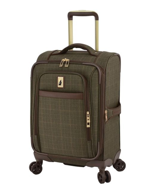London Fog Green Brentwood Iv 20" Expandable Spinner Carry-on Softside
