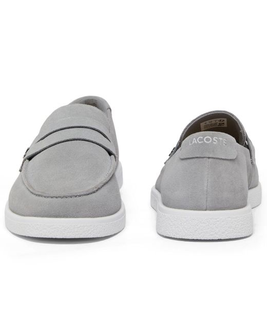Lacoste Gray Cochet Casual Slip-on Loafers for men