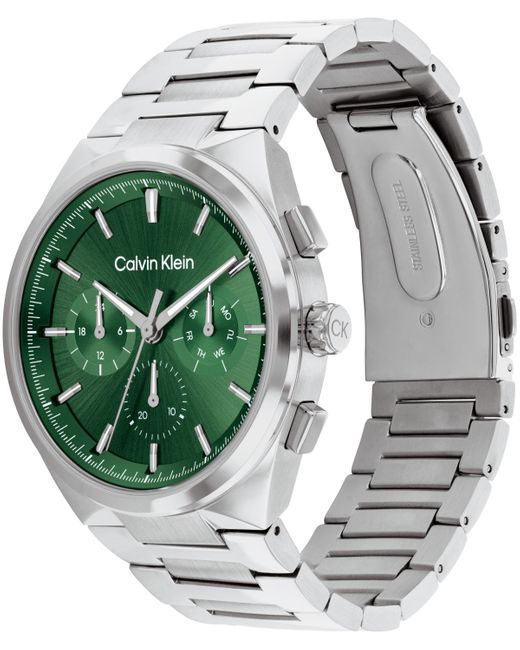 Calvin Klein Green Multifunction H-link Bracelet Watch for men